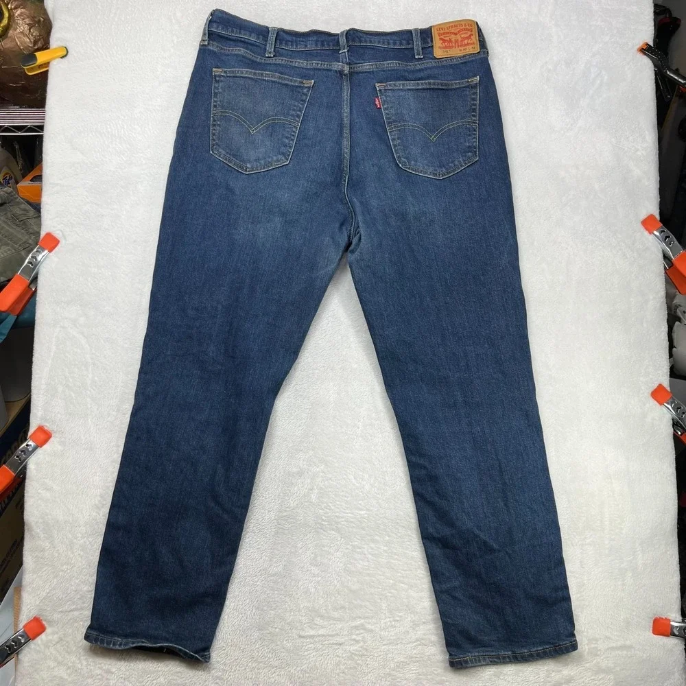 Levi's 541 Jeans Men's Blue Denim Stretch Relaxed‎ Straight Fit Zip Fly - 40X30
